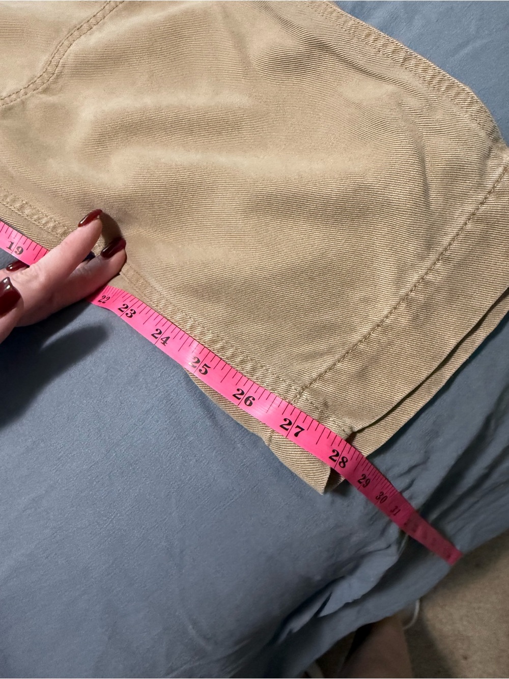 Everlane Barrel Leg Cropped Pants Tan Khaki Size 12 - Picture 7 of 8